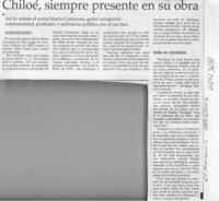 Chiloé, siempre presente en su obra