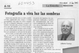 Fotografía a viva luz las sombras