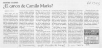 ¿El canon de Camilo Marks?