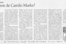 ¿El canon de Camilo Marks?