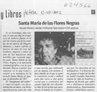 Santa María de las flores negras  [artículo]