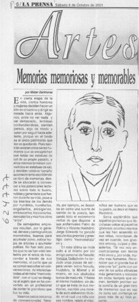 Memorias memoriosas y memorables