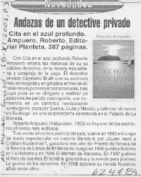 Andazas de un detective privado