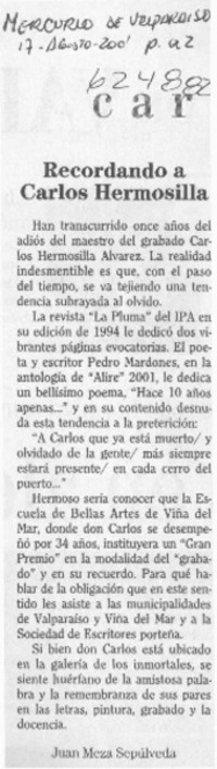 Recordando a Carlos Hermosilla