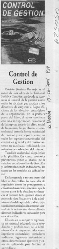 Control de gestión