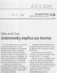 Jodorowsky explica sus teorías