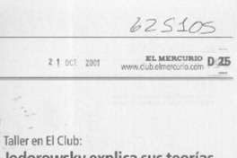 Jodorowsky explica sus teorías