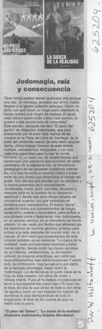 Jodomagia, raíz y consecuencia