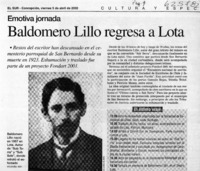 Baldomero Lillo regresa a Lota  [artículo]