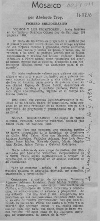 "Las penas de amor de ellos y ellas"  [artículo] Claudio Aguilar