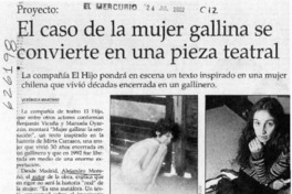 El caso de la mujer gallina se convierte en una pieza teatral  [artículo] Verónica Marinao