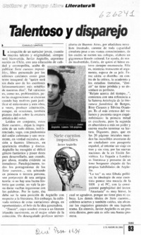 Talentoso y disparejo  [artículo] Camilo Marks