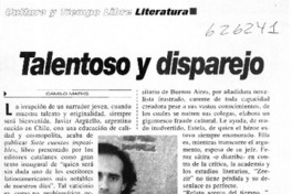 Talentoso y disparejo  [artículo] Camilo Marks