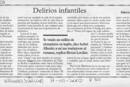 Delirios infantiles  [artículo] Roberto Brodsky