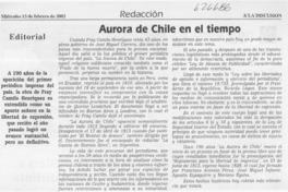 Aurora de Chile en el tiempo  [artículo]
