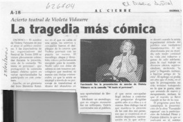 La tragedia más cómica  [artículo]