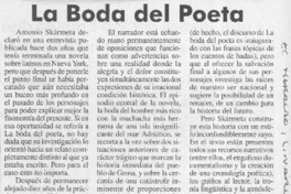 La boda del poeta  [artículo] José Promis