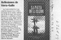 Reflexiones de Viera-Gallo  [artículo]