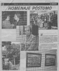 Homenaje póstumo  [artículo]