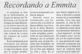Recordando a Emmita  [artículo]