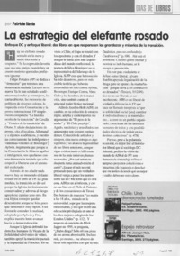 La estrategia del elefante rosado  [artículo] Patricio Navia