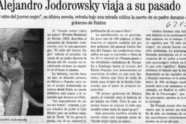 Alejandro Jodorowsky viaja a su pasado  [artículo]