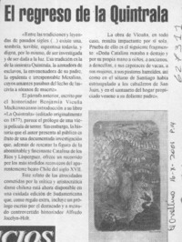El Regreso de la Quintrala