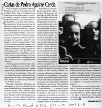 Cartas de Pedro Aguirre Cerda  [artículo] Hernán Soto