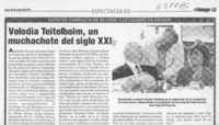Volodia Teitelboim, un muchachote del siglo XXI  [artículo]
