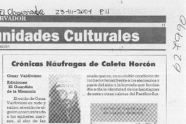 Crónicas náufragas de Caleta Horcón  [artículo]