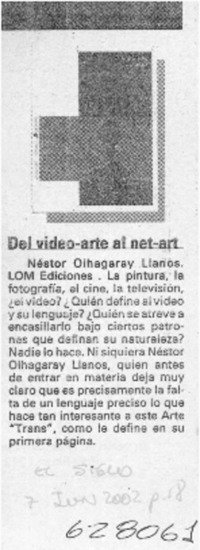 Del video-arte al net-art  [artículo]