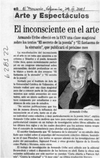 El inconsciente en el arte  [artículo]