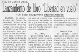 Lanzamiento de libro "Libertad en vuelo"  [artículo]