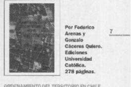 Ordenamiento del territorio en Chile  [artículo]