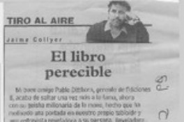 El libro perecible  [artículo] Jaime Collyer