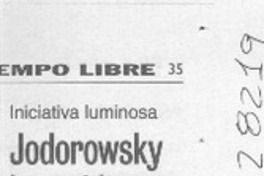 Jodorowsky lanza idea para salvar a la humanidad  [artículo]