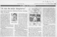 "A raíz de estar despierto"  [artículo] Milton Aguilar
