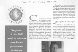 Jubileo 2000 ¡un gran abrazo de la misericordia de Dios al hombre!  [artículo] Magdalena Ossandón <y> Ana María Rivas