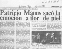 Patricio Manns sacó la emoción a flor de piel  [artículo]