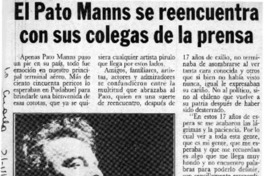 El Pato Manns se reencuentra con sus colegas de la prensa  [artículo]