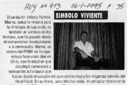 Símbolo viviente  [artículo]