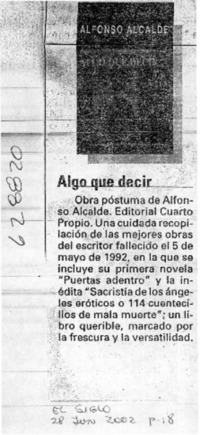 Algo que decir  [artículo]