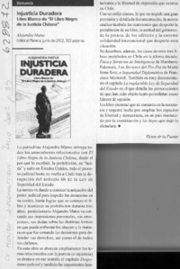 Injusticia duradera  [artículo] Víctor de la Fuente