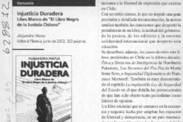 Injusticia duradera  [artículo] Víctor de la Fuente