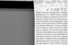 El fin de todas las guerras  [artículo] Carola Andrea Miranda