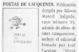 Poetas de Cauquenes  [artículo]