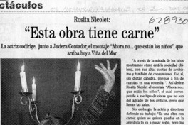 "Esta obra tiene carne"  [artículo]