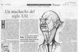 Un muchacho del siglo XXI  [artículo] Poli Délano