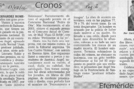 Ángel Hernández Romero  [artículo] Carlos René Ibacache I.