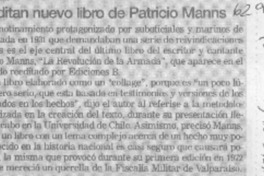 Editan nuevo libro de Patricio Manns  [artículo]